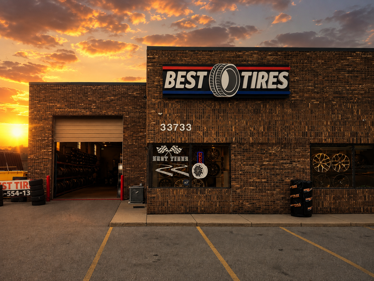 Best Tires storefront at 33733 Groesbeck Hwy, Fraser, MI